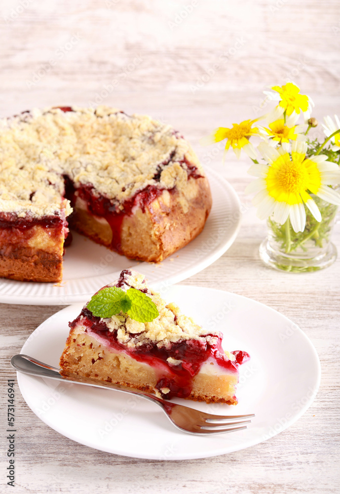 Cherry and cream cheese coffee cake Cherry and cream cheese coffee cake