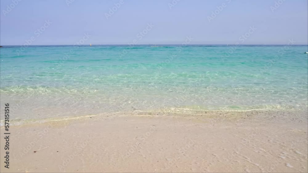 Soft wave of blue ocean on sandy beach.Thailand. Soft wave of blue ocean on sandy beach.Thailand.