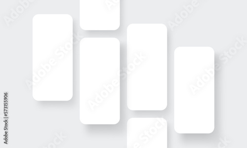 Fotografía Blank Mobile App Screens