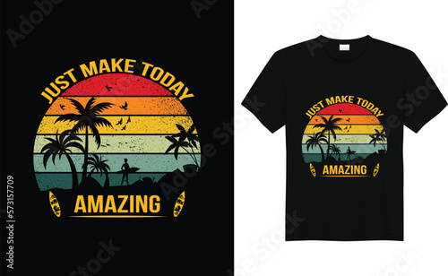 just make today amazing summer Tshirt design sea beach t shirt design california design