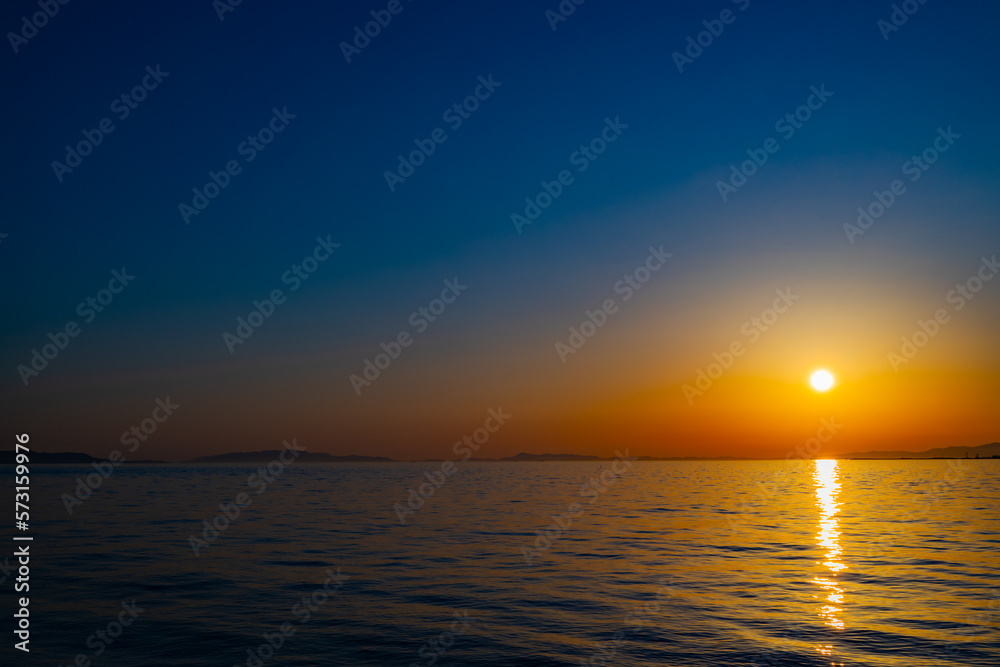 Obraz premium Sunset on the Sea of Japan