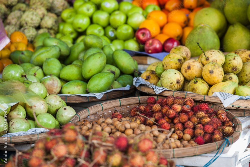 fruit on street market in Hoi An fruit on street market in Hoi An