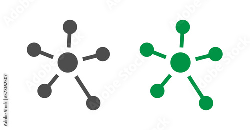 Business network vector icons set © Kobby
