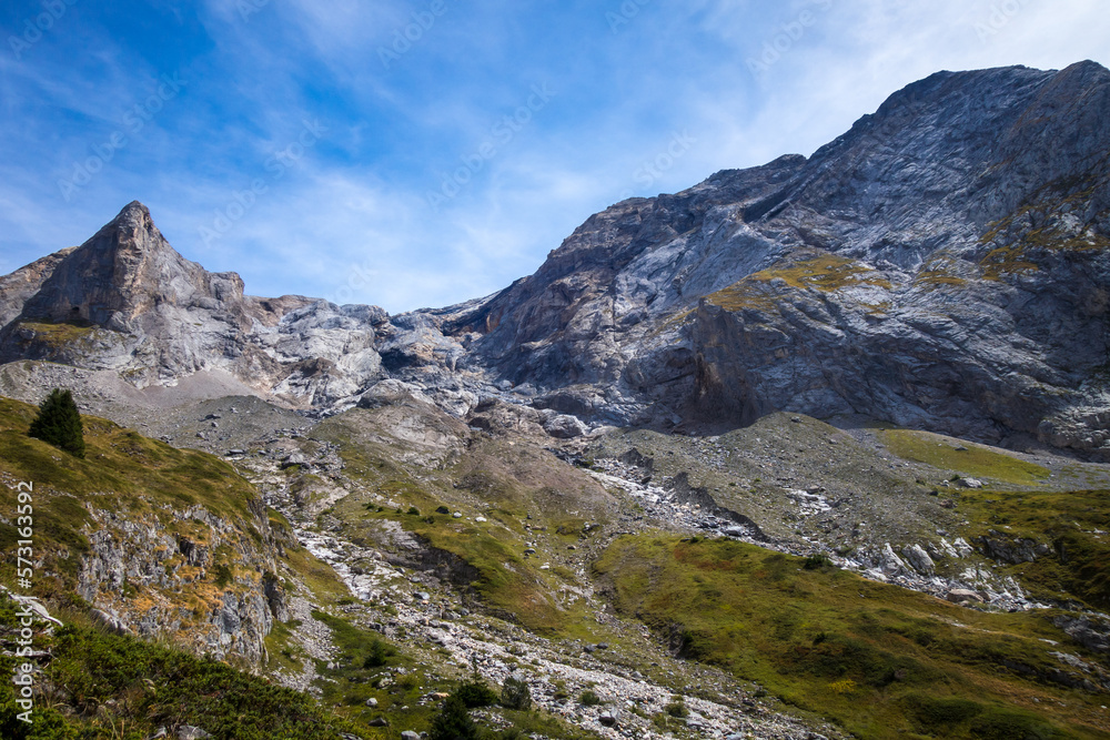 Mountain landscape in French alps Mountain landscape in French alps