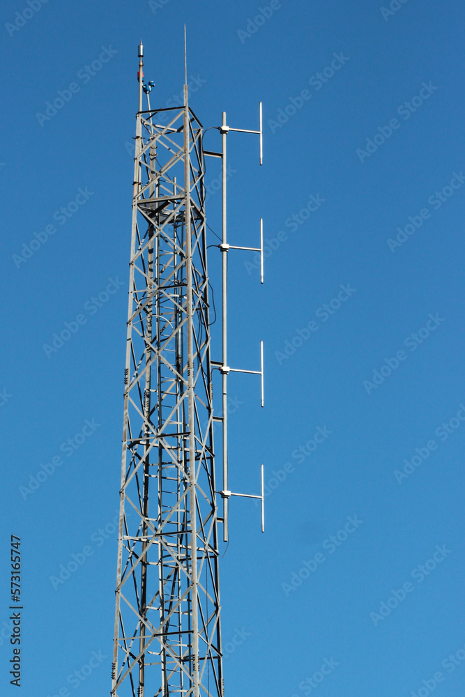 3G, 4G and 5G cellular antennas. Base Transceiver Station