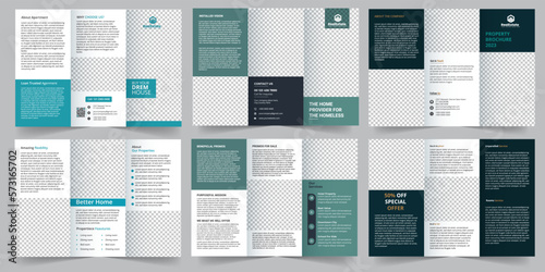 Stunning Real Estate Tri Fold Brochure Design