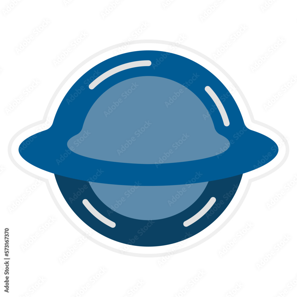 Fototapeta premium Black Hole Sticker Icon