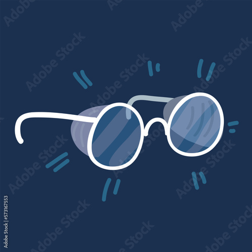 Cartoon vector illustration of Glasses