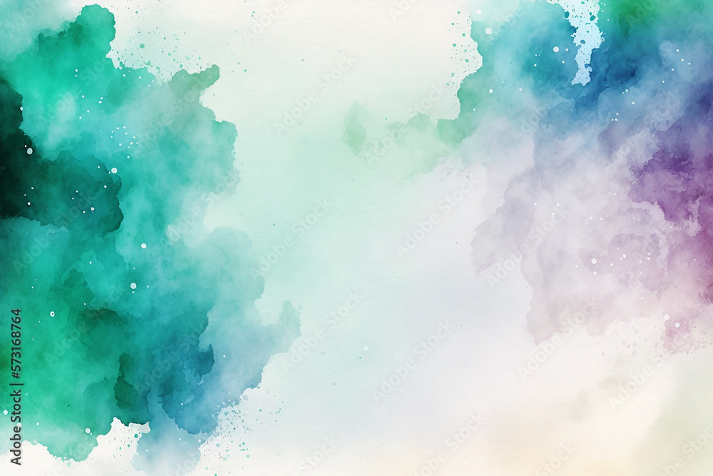 Fototapeta premium Hand painted watercolor background