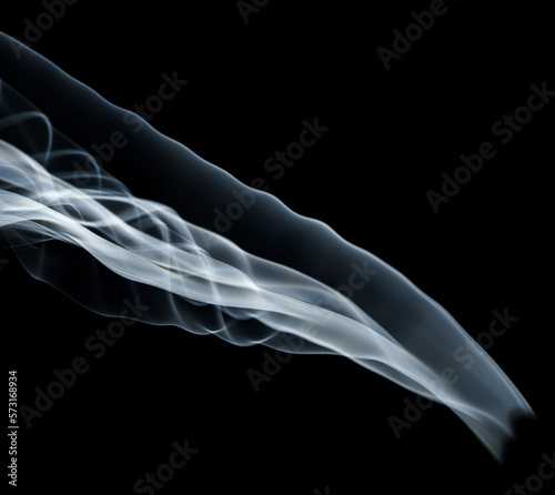 abstract shape smoke on black background