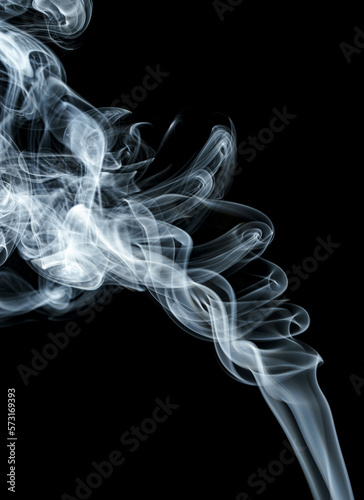 abstract shape smoke on black background