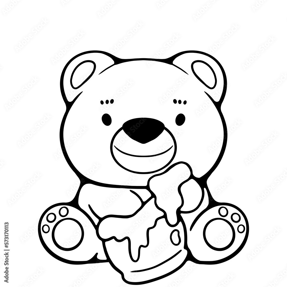 Retro Bear Summer Spring Love Honey Retro Bear Summer Spring Love Honey