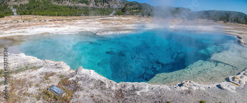 Sapphire pool in yellowstone national park