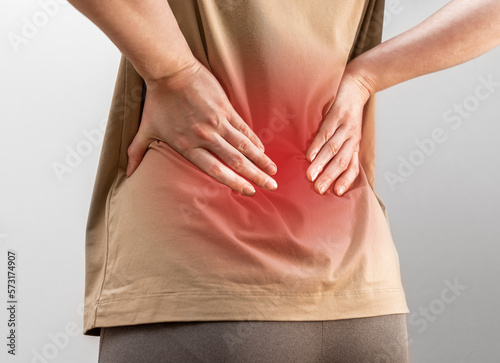 Back, lumbar pain, ache Fototapet