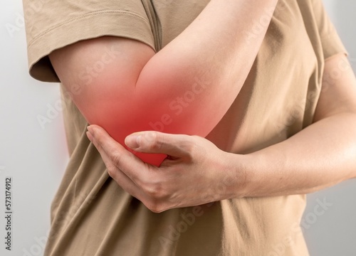 Wallpaper Mural Elbow injury, pain, wound, trauma closeup. Contusion, hurt of arm joint Torontodigital.ca