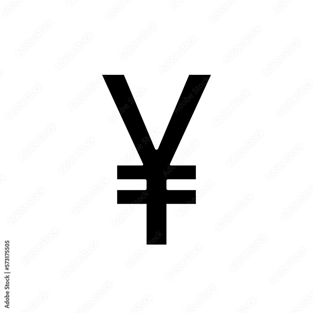 Fototapeta premium Japanese currency Yen sign. JPY icon. currencies symbol icon. Money icon set. Isolated currency symbol illustration. Finance sign. 