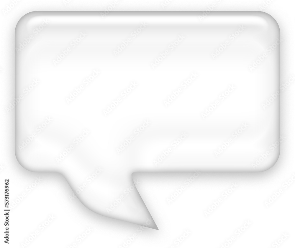 White Glow Rounded Rectangle Speech Bubble White Glow Rounded Rectangle Speech Bubble