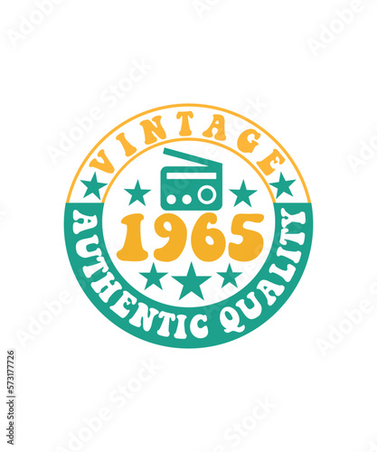 VINTAGE 1965 AUTHENTIC QUALITY SVG