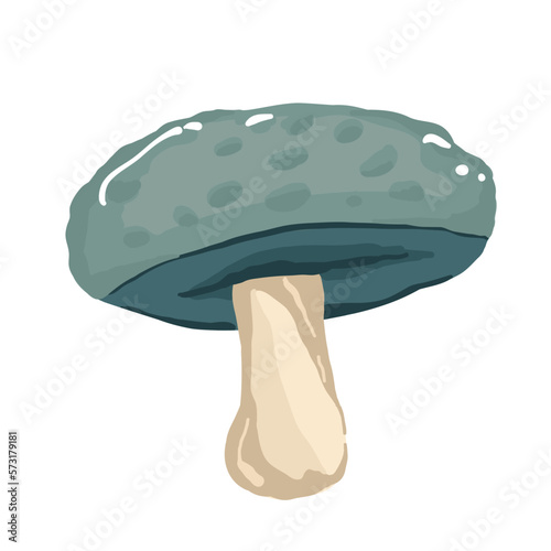 mushrooms in the hand drawing style. Psychedelic abstract mushrooms, hippie style. Vector illustration isolated on a white background.
