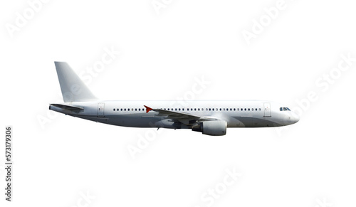 Airplane isolated on a transporent background.