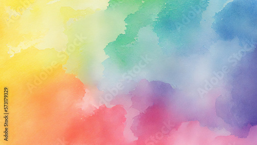 colorful watercolor background generative ai