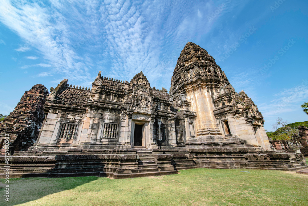 Phimai stone castle An ancient Khmer castle located in the historical park, Phimai District, Nakhon Ratchasima