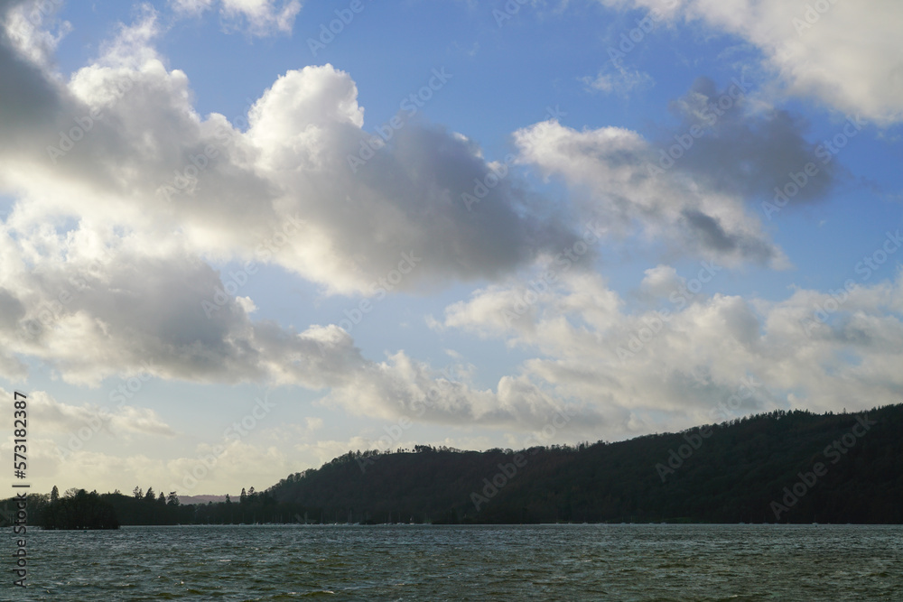 clouds over windermere lake