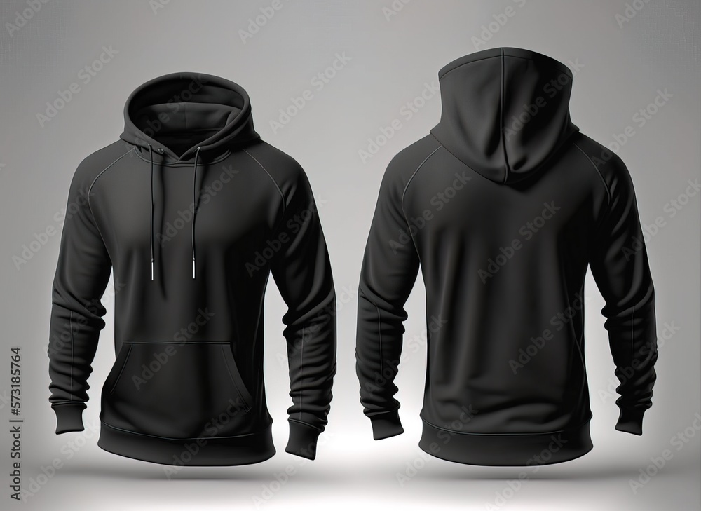 black template hoodie template, blank template fashion jacket for man ...