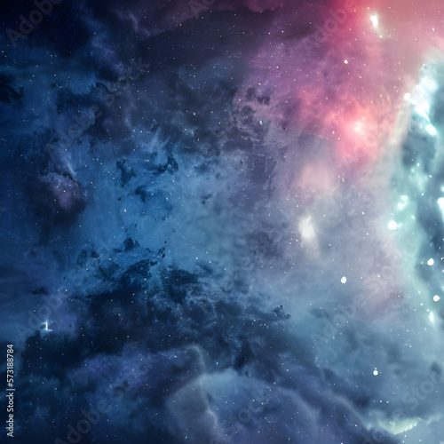 Outer Space Background - Purple, Pink and Blue