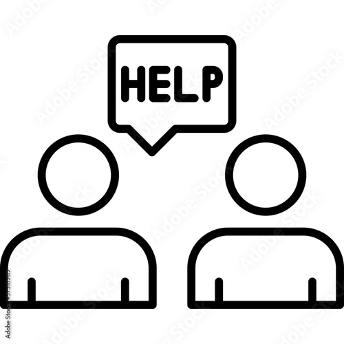 Ask For Help Icon photo