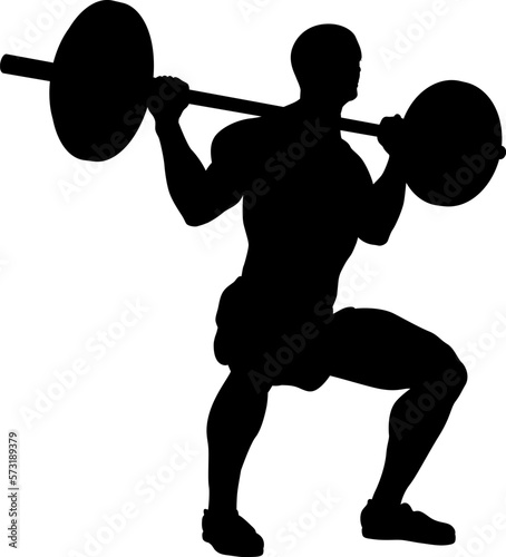 A weight lifting muscle man...