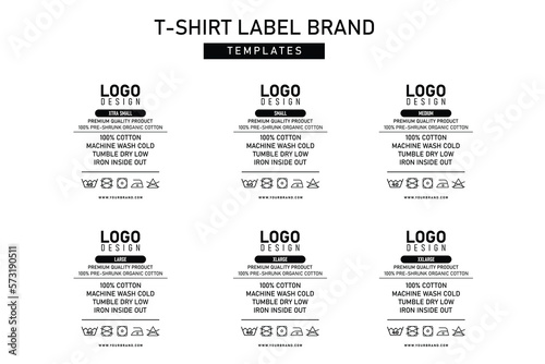 Clothing label tag concept no border vector design © Spacelabs