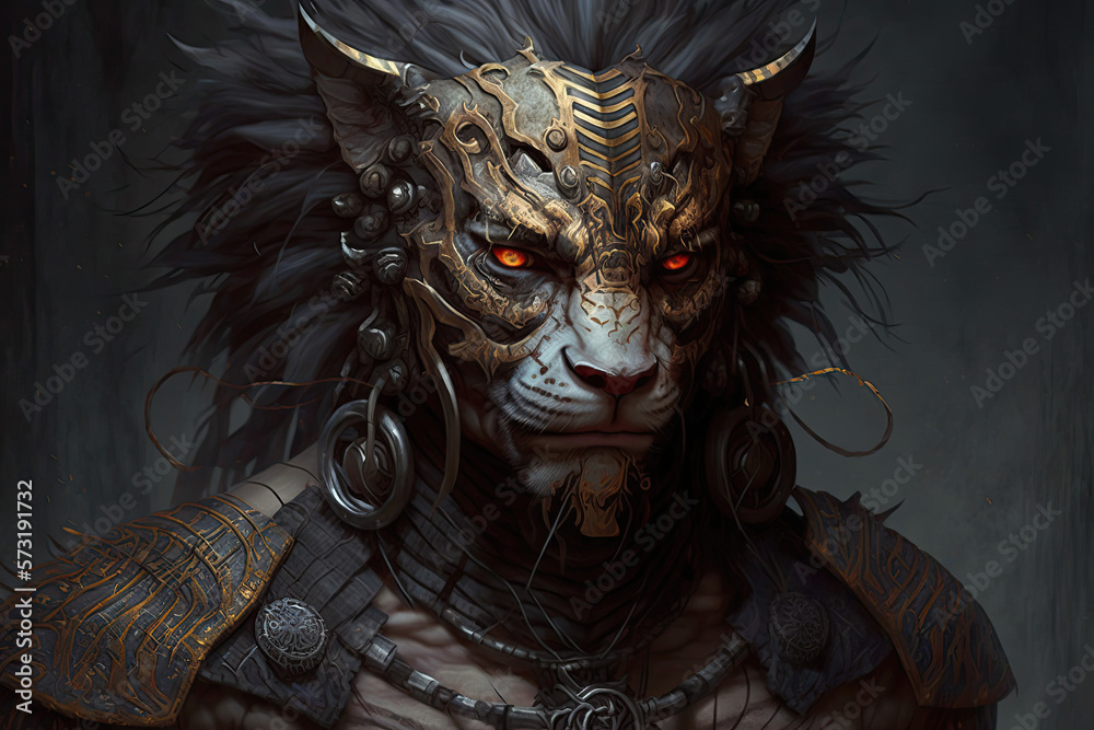 Humanoid Tiger. Generative AI. Humanoid Tiger. Generative AI.