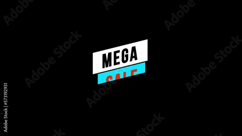 Mega Sale Title Animation Video
