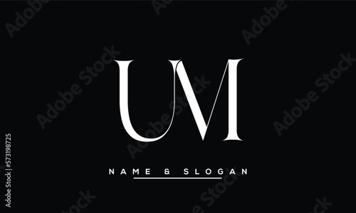 UM,  MU,  U,  M  Abstract  Letters  Logo  Monogram photo