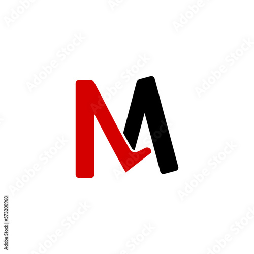 Logo Graphic Letter M Kick Icon vector
 photo
