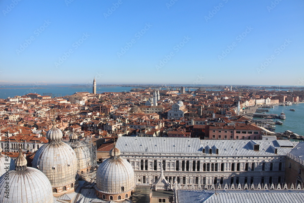 Obraz premium Panorama view of the old town in Venice, Italy