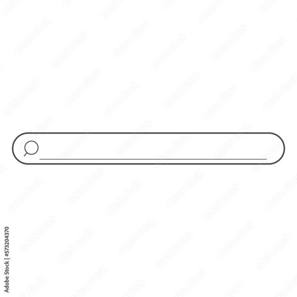 Stock Web Search Bar Line vector, search box internet browser Stock Web Search Bar Line vector, search box internet browser