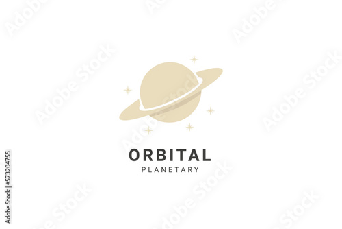 Creative Planet Orbit Sphere Logo Design
