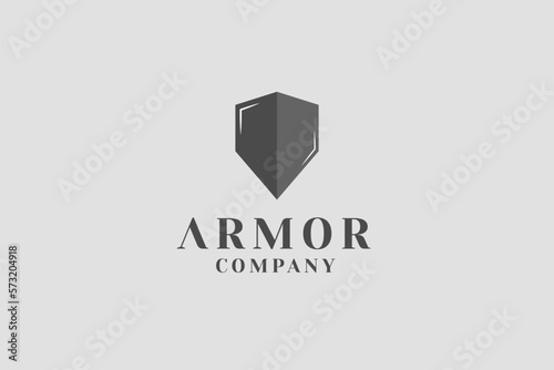 Armor Logo Vector Icon Illustration