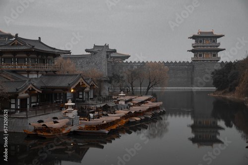 Cuadro en lienzo view of xiangyang tang dynasty city film and television base