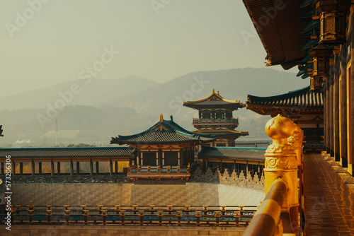 Cuadro en lienzo view of xiangyang tang dynasty city film and television base