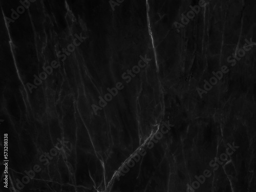 Black marble grunge pattern texture background with white shiny cracks veins, Marble of Thailand, Abstract natural marble black and white for design.
