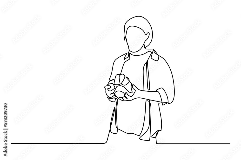 continuous line drawing of Professional Photography Job Concept continuous line drawing of Professional Photography Job Concept
