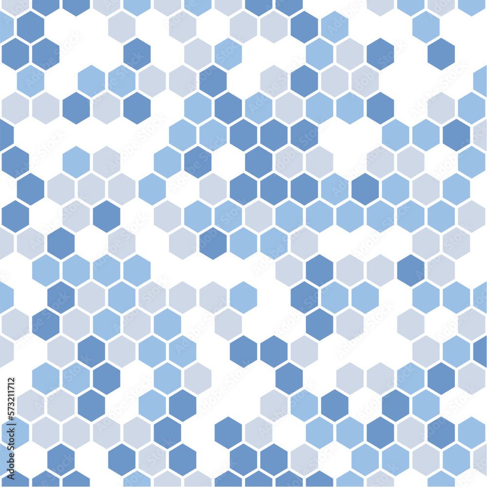 Seamless Hexagonal Honeycomb Design Wallpaper