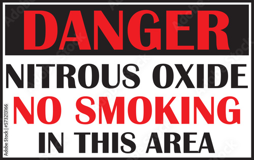 Nitrous oxide no smoking in this area warning sign vector, nitrous oxide warning, nitrous oxide warning sign eps