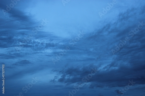 dark blue cloud with white light sky background and midnight evening time 