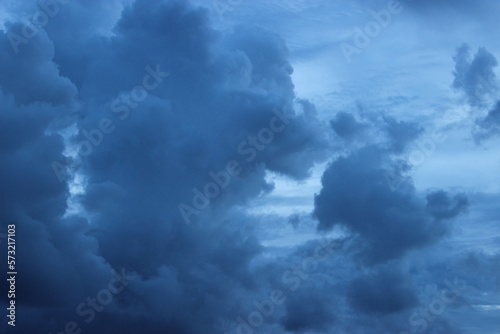 dark blue cloud with white light sky background and midnight evening time  