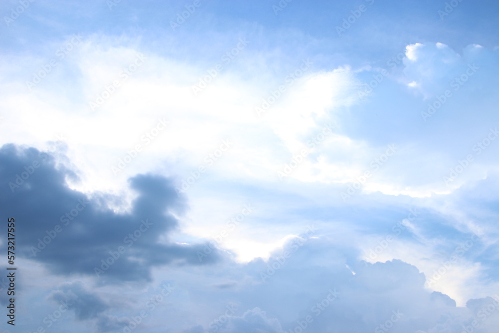 dark blue cloud with white light sky background and midnight evening time  