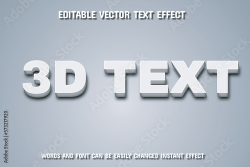 vector text effect editable